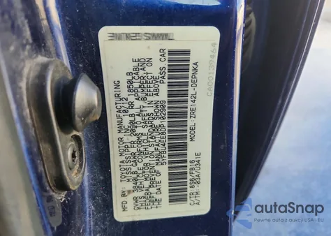 2013 Toyota Corolla Base z USA, uszkodzony, nr VIN 5YFBU4EE8DP102909